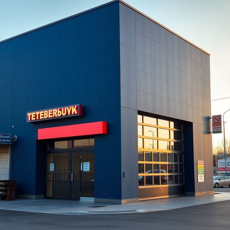 Фасад мастерской «Петербург» на улице Розыбакиева в Алматы